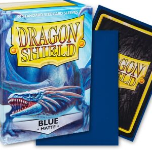 Dragon Shield Sleeves: Standard Matte - Blue 100CT