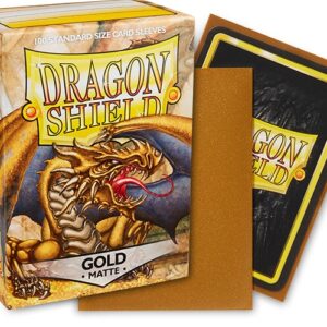 Dragon Shield Sleeves: Standard Matte - Gold 100CT