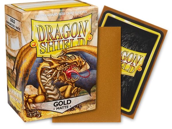 Dragon Shield Sleeves: Standard Matte - Gold 100CT