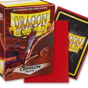 Dragon Shield Sleeves: Standard Matte - Crimson 100CT