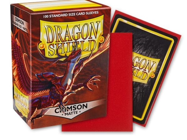 Dragon Shield Sleeves: Standard Matte - Crimson 100CT