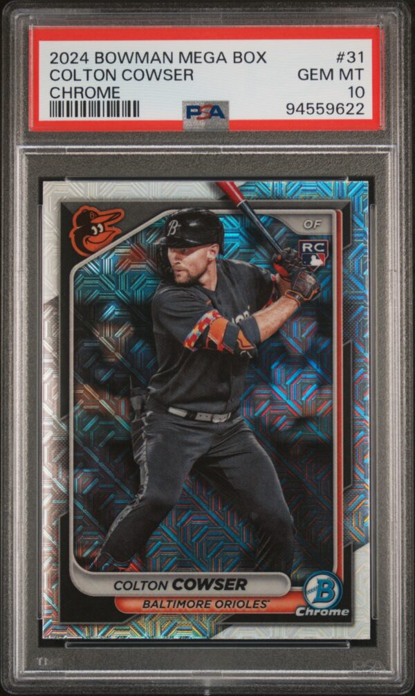 2024 Bowman #31 Colton Cowser RC PSA 10 Mojo Refractor (94559622)