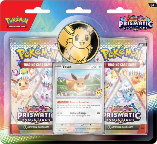 Pokemon Scarlet and Violet 8.5 Prismatic Evolutions 2-Pack Blister