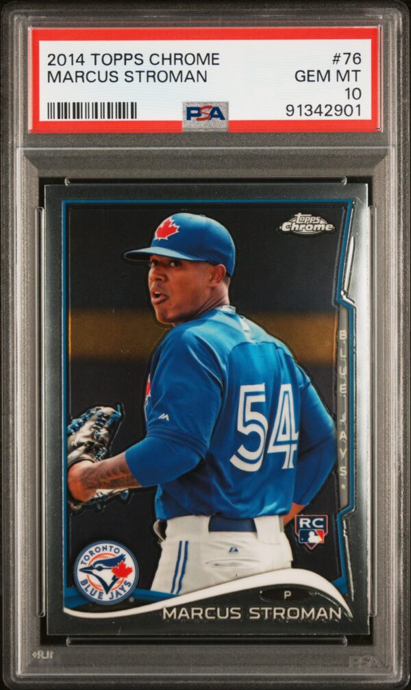 2014 Topps Chrome #76 Marcus Stroman RC PSA 10 Front