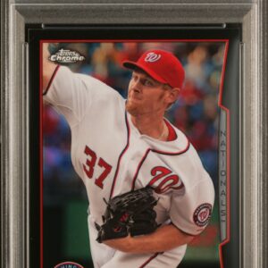 2014 Topps Chrome #17 Stephen Strasburg /100 PSA 10 Black Refractor Front