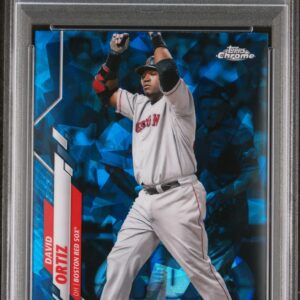 2020 Topps Chrome Update #124 David Ortiz PSA 10 Sapphire Front