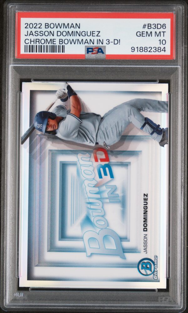 2022 Bowman #B3D6 Jasson Dominguez PSA 10 Front