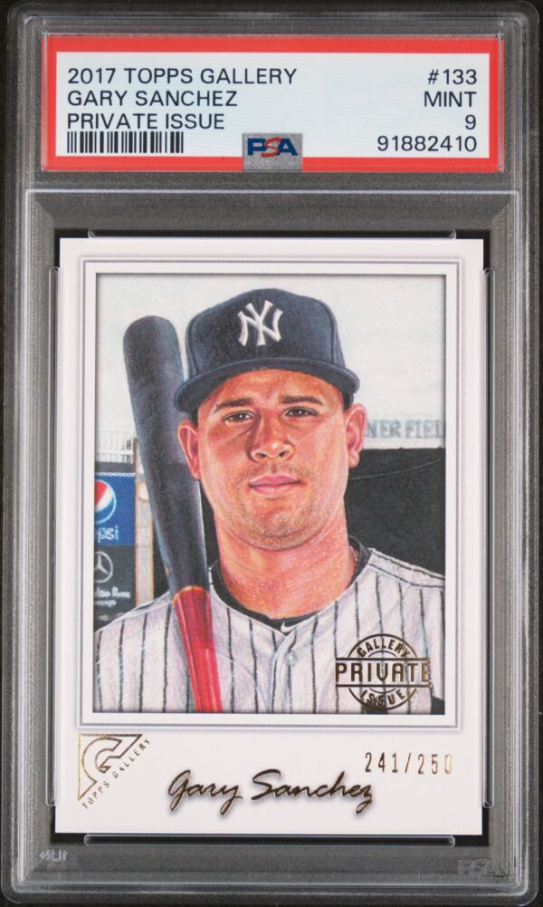 2017 Topps Gallery #133 Gary Sanchez /250 PSA 9 Private Issue Front