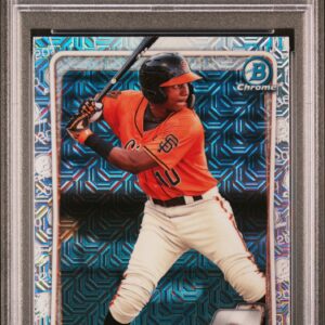 2020 Bowman Chrome #BCP213 Marco Luciano PSA 10 Prospects Mojo Refractor Front