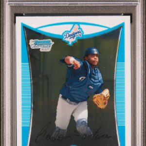 2008 Bowman Chrome #BCP134 Carlos Santana 1st Bowman PSA 10 Front