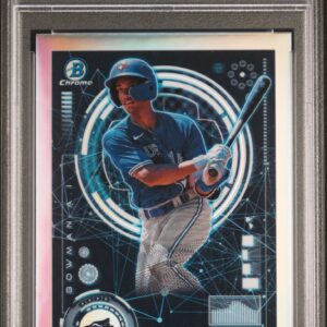 2024 Bowman #BAI18 Arjun Nimmala PSA 10 AI Refractor Front