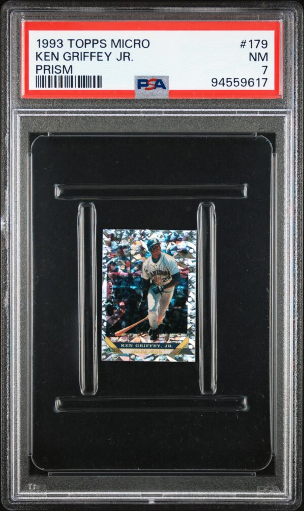 1993 Topps Micro #179 Ken Griffey Jr. PSA 7 Prism Foil Front