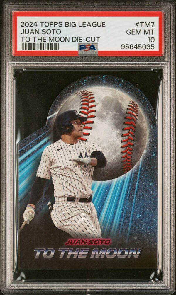 2024 Topps Big Leauge #TM7 Juan Soto PSA 10 To The Moon Front