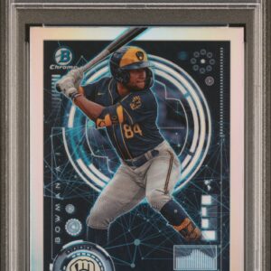 2024 Bowman #BAI16 Jackson Chourio (RC) PSA 10 AI Refractor Front