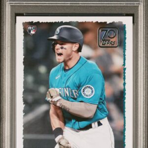 2021 Topps Update #70YT45 Jarred Kelenic RC PSA 10 70 Years of Topps Baseball Front