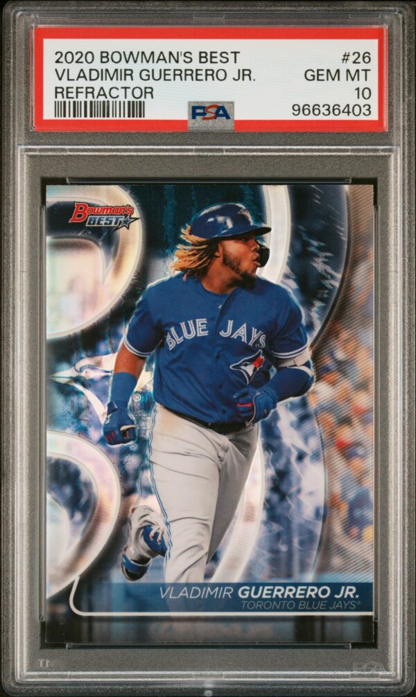 2020 BOwman's Best #26 Vladimir Guerrero Jr PSA 10 Refractor Front