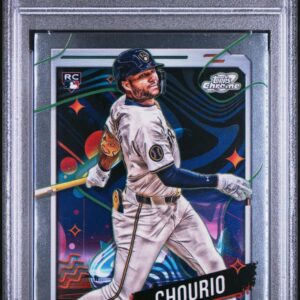 2024 Topps Cosmic Chrome #179 Jackson Chourio RC PSA 10 Front