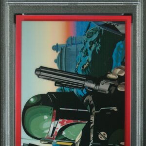 2023 Star Wars Galaxy #58 A Squad of Bounty Hunters /5 PSA 10 Red Refractor Fett